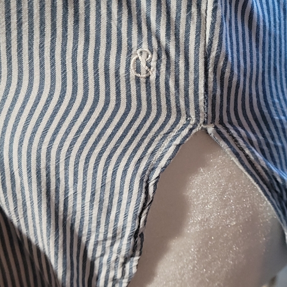 Treasure & Bond Blue White Blouse Sz X-Small - Picture 3 of 8